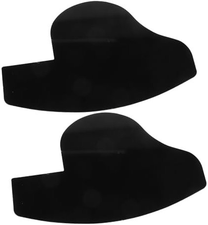 VICASKY 1 paio di biglietti per il miglioramento della dei capelli, kit professionale per progettare bordi fodera, strumento per allineare la barba, scheda di espansione in plastica, nero