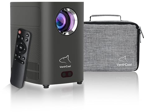 VenirCool projektor Q3 avancerad 700 ANSI/9500 ISO LUMEN Android 11 1080P 4k stöd FHD-skärm – Wifi och Bluetooth mini smart projektor för hemmabio och utomhusfilmer med bärbart takfäste