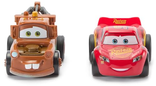 Disney Store Official Cars Pullback Toy Set, Lightning McQueen & Mater