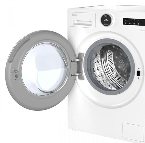 LG F4X9009TWCE Lavadora Inteligente, 9 Kg, 1400rpm, Carga Frontal, 23 Programas, AI Direct Drive, TurboWash 360º, 60% más eficiente que A, Serie 900, Blanca