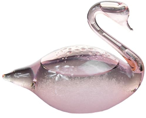 Predictor meteorológico Storm Glass, barómetro de cristal en forma de cisne, decoración de estación meteorológica para escritorio, oficina y hogar