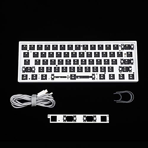 GK61 GK61x RGB Hot Swap unabhängiger Treiber Tyce-C ANSI bare Space Cherry MX Schalter mechanische Tastatur DIY Kit Gehäuseplatte PCB