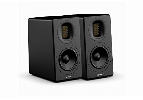 sonoro Orchestra Slim Regallautsprecher Paar Matt Schwarz