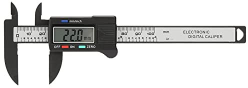 electronic digital caliper 100mm,Pied A Coulisse,Pied A Coulisse Étrier Numérique électronique en Plastique Pratique de 100 Mm avec Grand écran LCD sans Batterie