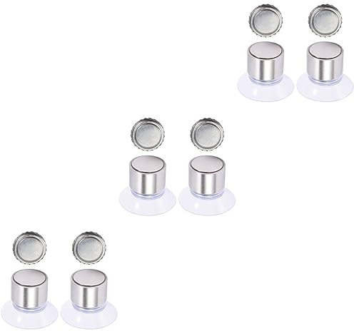 Cabilock 6ensembles Support De Magnétique à Ventouse De Porte- Pratiques pour Salle De Bain Installation Facile Et Solide