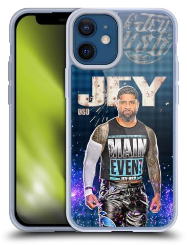 Head Case Designs Officially Licensed WWE Portrait Jey Uso Gel Case [Military Grade Protection] Compatible With Apple iPhone 12 Mini