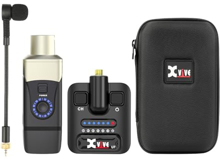 Xvive U9 Sistema Wireless per Violino con Trasmettitore e Ricevitore a 2,4 GHz