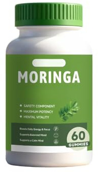 Moringa, potencia la energía diaria, la concentración y el equilibrio anímico, 60 comprimidos,1PCS