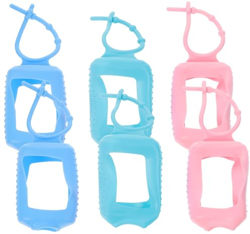 ULTECHNOVO 6 Pezzi Copribottiglia in Silicone da 50 Ml, Manicotto Compatto per Bottiglia Portatile, Custodia Protettiva da Viaggio per Flaconi di Profumo e Lozione, Set Riutilizzabile per