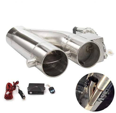 Valvola di Scarico Bypass Versione PRO Telecomando Marmitta Inox 2,5-63,5 mm doppia Apertura Regolabile Exaust Valve Cut off