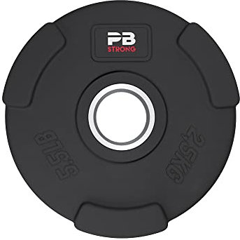 PERFORMBETTER+ PB Strong 3-Griff Hantelscheiben, Langhantel Gewichte, Gewichtscheiben mit Griffen und 50mm Innendurchmesser, 1,25-25kg (1 STK)