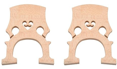 Booso 2 x -Cello-Brücke für Cello in 4/4-Größe, exquisites Ahornmaterial