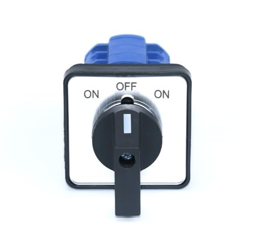 LW26-20 Interruttore a camme trifase a 3 posizioni - Interruttore di commutazione ON-OFF-ON for montaggio a pannello 64x64mm e 48x48mm(ON OFF ON 48x48mm)