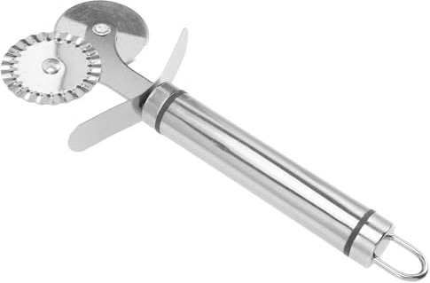 Beaupretty 4 Pezzi Tagliapizza Doppia Rotella in Acciaio Inox, Coltello per Pizza Affilato Impugnatura Ergonomica, Utensile da Cucina per Ristoranti e Pizzerie