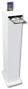 INOVALLEY HP32-CD-W Torre audio Bluetooth - Lettore CD - Bianco