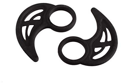 Xcessor 3 Pares (6 Piezas) Ganchos para la Oreja universales de Silicona. Accesorio de Auriculares para Deportes. Compatible con los Auriculares intrauditivos más Populares. Negro