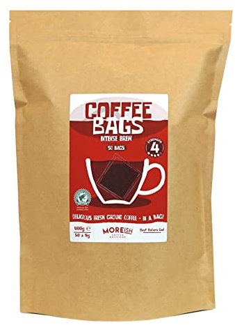 Moreish Coffee Bags - Intense Brew - Rainforest Alliance (50 Strong Coffee Bags)