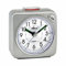 Atlanta Quarzwecker ohne Ticken Reisewecker Licht Snooze Crescendo Silber - 2114/19
