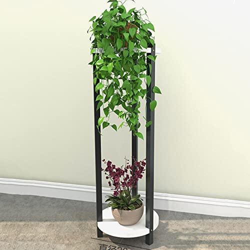 Porte Plante Interieur - Support de Plantes en Métal, Etagere Plante fer Escalier de Fleurs, Support pour Pots de Fleurs Exterieur, pour le Porche D'angle Du Jardin Pot de Fleurs ( Color : White C , S