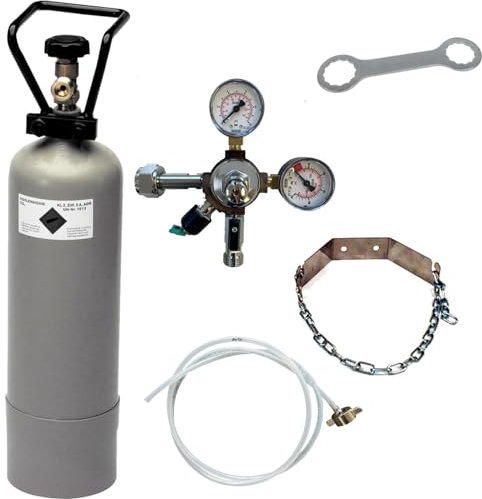 BieTal® Zubehörset zur Umrüstung von Quooker Cube auf große CO2-Flaschen Umbauset mit 6 kg CO2-Flasche
