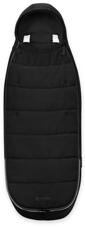 CYBEX Gold Fußsack, Für Kinderwagen, Für Kinder von 6 Monaten bis 3 Jahren, TOG 5, Warm und wasserabweisend, Schwarz