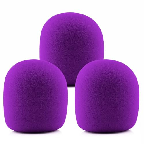 LEFXMOPHY Microphone Windscreen Purple Sm58 for Shure Sm58 Pop Filter Foam