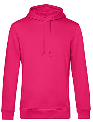 PinkTex Herren Kapuzenpullover Einfarbig Hoodie, Pink, XL