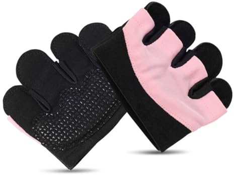Guantes Gimnasio Cuatro Dedos De Gimnasio para Hombre y Mujer, Guantes Gym Transpirable Antideslizantes, para Deporte, Ejercicio, Fitness, M