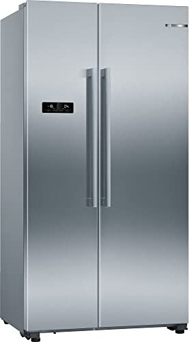 Bosch KAN93VIFP Serie 4 Amerikanischer Side-by-Side Kühlschrank, NoFrost nie wieder abtauen, LED-Beleuchtung gleichmäßige Ausleuchtung, Inox-antifingerprint, 560 l, 178,7 x 90,8 cm