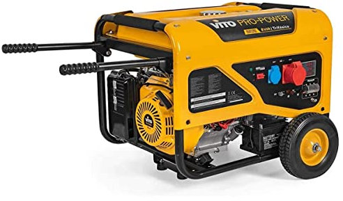 VITO - Groupe électrogène Essence 8kVA Triphasé 400V Démarreur électrique et manuel Autonomie 8h AVR Moteur 15CV 4T