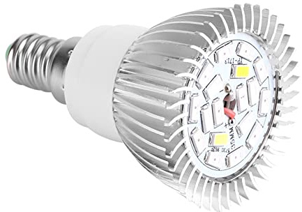 Fullspektrum Växtljus Led Grow Light Silver Aluminium Full Spectrum 85 265V 18W 18 Led Grow Light Flower Plant Hydroponic Growth Bulb (Gu10) (E14)