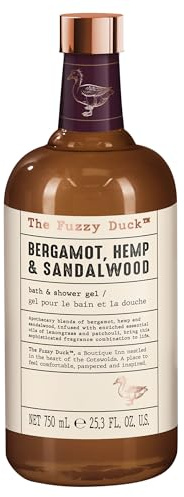 Baylis & Harding The Fuzzy Duck Bergamot, Hemp & Sandalwood Men's Luxury Bath & Shower Gel Gift - Vegan Friendly (Pack of 1)
