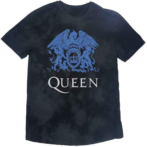 Queen - Shield T-Shirt for Boys/Girls, black, blue, 11-12 Years