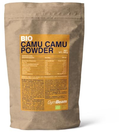 GymBeam Camu Camu BIO in Polvere 100g, Completamente Naturale, Ricca di Vitamina C e Antiossidanti, Supporta il Sistema Immunitario, Protegge dallo Stress Ossidativo