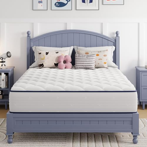 Avenco 6 Inch Twin Mattress, Foam and Spring Hybrid Mattresses in a Box, Medium Soft, Breathable Fabric & Adaptive Support, CertiPUR-US Certified, Twin Size Mattress in Guest and Kids Bedroom