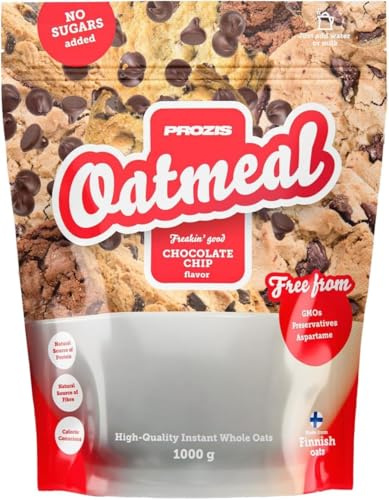 Prozìs OATMEAL 1 KG - FARINA AVENA INTEGRALE SOLUBILE - gusti a scelta (1 kg, Gocce Cioccolato)