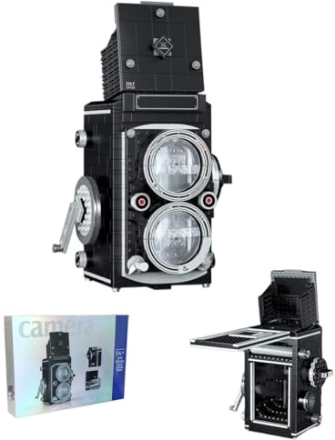 Tecnica creativa per fotocamera digitale, set di mattoncini da costruzione, 622 pezzi, SLR Camera di mattoncini da costruzione, in stile retrò, non compatibile con Lego (00847)