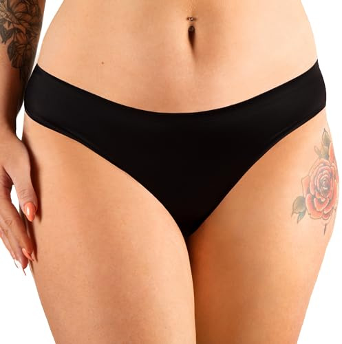 Mademoiselle Culotte - Maillot de Bain Menstruel sans Coutures - 4 Couches Absorbantes Flux Léger à Modéré - Protection Hygiénique Réutilisable - Résistant Chlore et UV - Marque Française - Nora