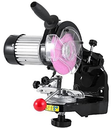Amoladora de cadena de sierra de 230 W, 3000 RPM, Banco de aluminio eléctrico, amoladora de motosierra, afilador, herramienta de ángulo ajustable portátil, pulidora