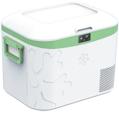Nevera para Acampar de 18 L, Nevera Congelador para Coche, Compresor Portátil, Nevera para Coche con 12 V/24 V CC y 220 V CA para Autocaravana, Camión, Barco, Viajes,White
