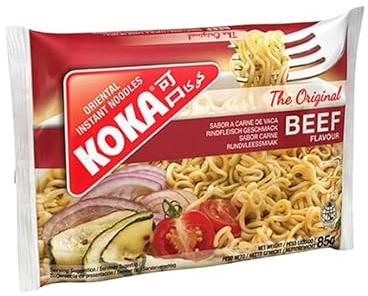 Instant Noodle Bundle Pack with Koka The Original Beef Flavour Oriental Instant Noodles (30 x 85g) - 1 Pack | Full Case: (30 x 85g Each).