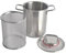 Olla para espárragos de acero inoxidable 3,5 L/5,5 L para espárragos, vaporizador de verduras, olla para pasta con tapa y vaporera de malla, freidora para patatas fritas, pollo, espaguetis, huevos dur