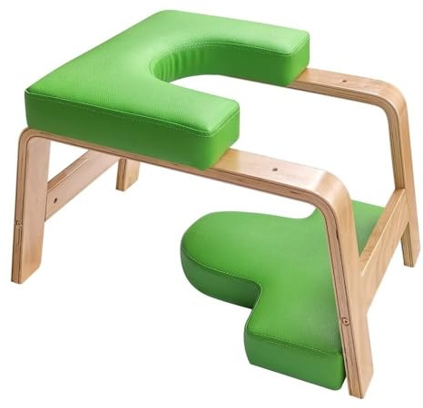 Yoga Headstand Bench Stool - Meditation Chair for Adults, Handstand Support, Pilates Auxiliary Chair, Yoga Practice Aid for Stability and Comfort