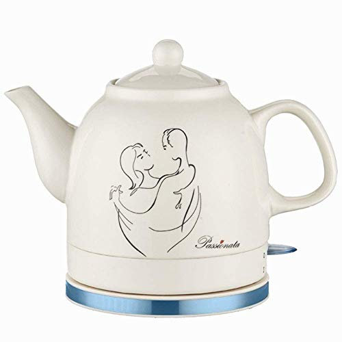 HFERTSCN Tea Ceramica Cordless Bolli | Kettle Elettrico | 1.2 Litri | Protezione da Chiusura e secca a ebollizione Automatica | 1200W Fast (Colore: Rosa) FANDIAO