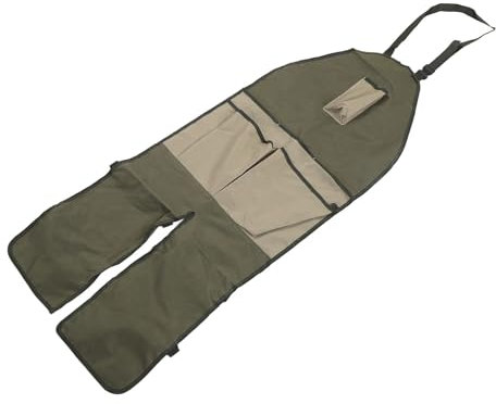 DIRBAK Oxford tissu jardinage leggings tablier multi-poche multipocle de boucle réglable de protection de protection de la jambe pour le garage d'atelier verger les couleurs assorties