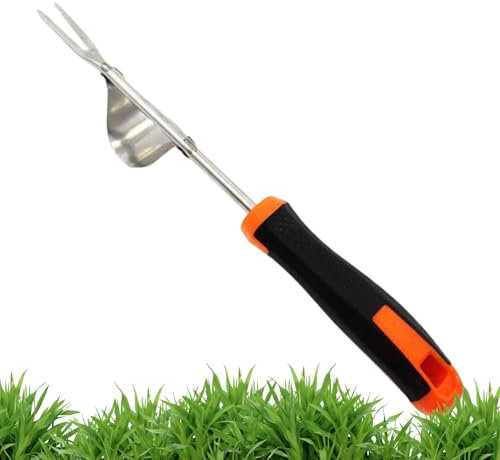 de désherbage manuel en métal - Extracteur d' multifonction - Extracteur de gazon et pioche ergonomique pour ameublir le sol de la pelouse