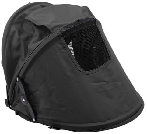 Accesorio para paraguas para cochecito, color negro, compatible con asiento mejorado, toldo para cochecito, accesorio para paraguas de cobertura total, ideal para cochecitos y vagones con bolsillo