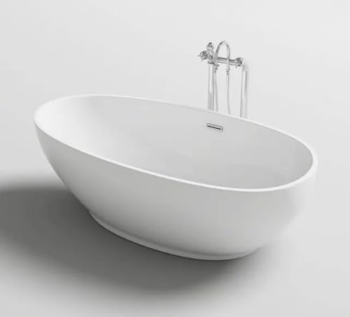 Bagno Italia Vasca da bagno 180x90x58 freestanding centro stanza stile ovale design moderno I