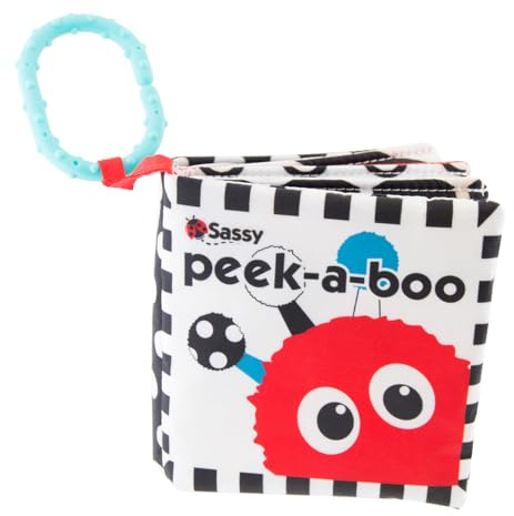 Sassy Baby Black & White Peek-A-Boo Book - 0m+