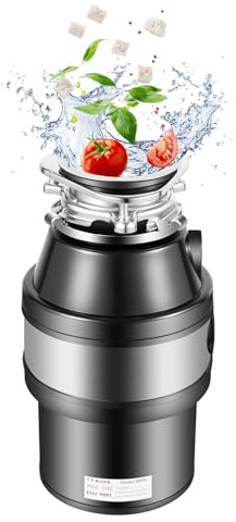 Köksavfallsbehållare 370 W köksavfallshämmare avloppshämmare avfallshanterare Garbage Disposer 1 L